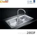 Multi-function Commercial Stainless Two Bowl Kitchen Sink
